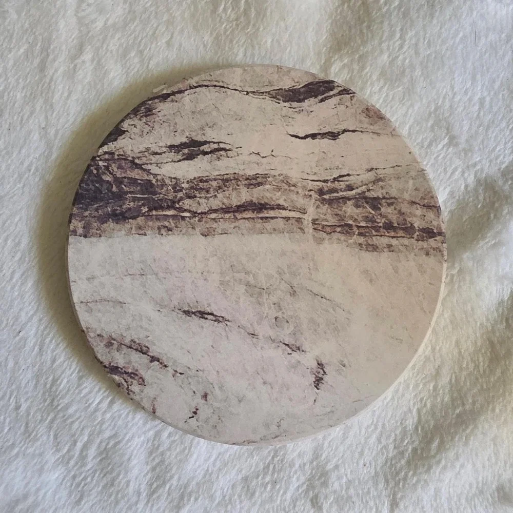 NIB Premium Stone Coaster Set of 6 with holder